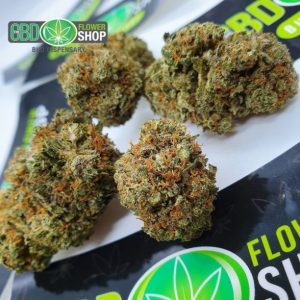 Flores de chá de cheesecake de morango CBD