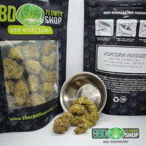 Chá CBD de nuggies de pipoca